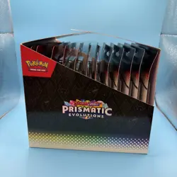 Pokemon Prismatic Evolutions 3 Booster Pack Blister-Tech Sticker Collection x12 - Image 1