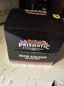 Pokemon Prismatic Evolutions 3 Booster Pack Blister-Tech Sticker Collection x12 - Image 2