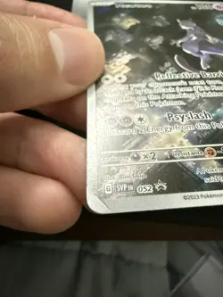 Pokemon Mewtwo SVP 052 Black Star Promo Scarlet and Violet Card Sealed MP - Image 3