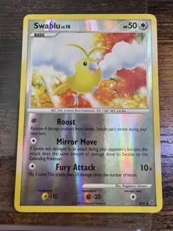 Pokemon TCG Swablu (Shiny) LV.16 SH5 Platinum Reverse Holo: MP. Free Shipping! - Image 1