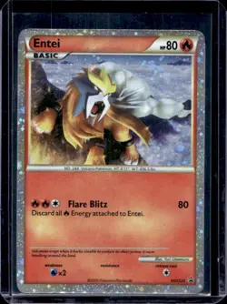 2010 Pokemon HGSS Black Star Promos Entei Holo #HGSS20 - Image 1