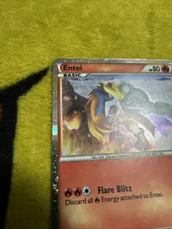Pokemon Heartgold & Soulsilver Black Star Promo Holo Entei HGSS20 P/LP Swirl! - Image 2