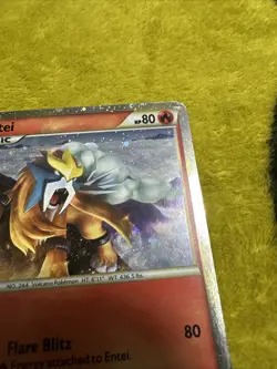 Pokemon Heartgold & Soulsilver Black Star Promo Holo Entei HGSS20 P/LP Swirl! - Image 3