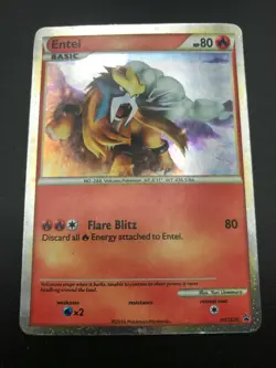 Entei PRIME HGSS20 ULTRA RARE Black Star Promo Pokemon TCG Holo NM-LP 2010 - Image 1