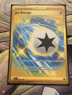 Jet Energy 252/191 - Secret Gold Rare - Pokemon TCG Surging Sparks - NM - Image 1