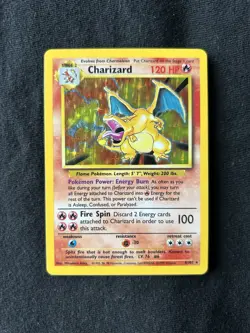 Pokemon CHARIZARD TCG Base Set 4/102 Holo Rare LP CONDITION!! - Image 2