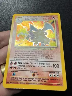 Charizard 4/102 Holo Blue Dot Error Misprint 1999 Base Set Pokemon Card TCG LP - Image 5