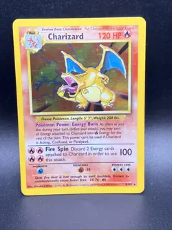 Pokemon TCG Charizard 4/102 Base Set Holo MP/LP See Pics 💥💥 - Image 1