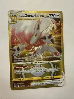 Hisuian Zoroark VSTAR 213/196 SWSH11: Lost Origin Secret Rare Pokemon Card - Image 1