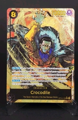 Crocodile OP14-120 Alt Art SEC One Piece Card Game English PSA 10 POTENTIAL - Image 1