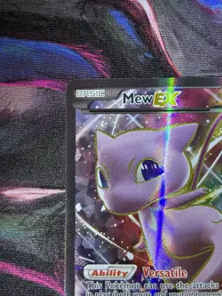 Pokemon TCG Mew EX XY126 XY Full Art Promo Holo Black Star EX Card - Image 4
