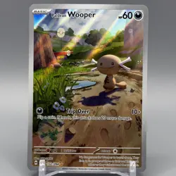 Paldean Wooper 102/094 PFL Illustration Rare Phantasmal Flames Pokemon Card NM - Image 1
