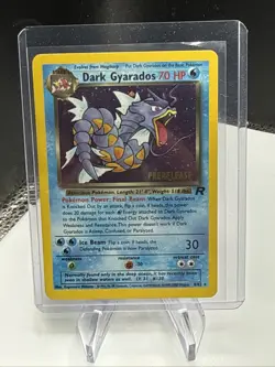Dark Gyarados 8/82 Holo Team Rocket Prerelease Promo Pokemon Card - NM - Image 1