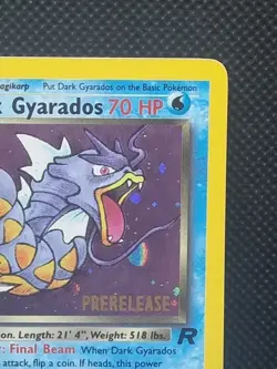 Pokemon Card - Prerelease Dark Gyarados 8/82 Team Rocket Promo Holo- Exc - NM - Image 4