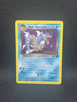 Pokemon Card - Prerelease Dark Gyarados 8/82 Team Rocket Promo Holo- Exc - NM - Image 2