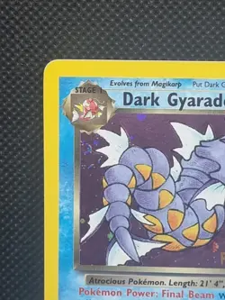 Pokemon Card - Prerelease Dark Gyarados 8/82 Team Rocket Promo Holo- Exc - NM - Image 3