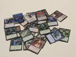 MTG Showcase Kaldheim 25 NM Card Lot:Mistgate Pathway,varragoth Bloodsky, Orvar - Image 1