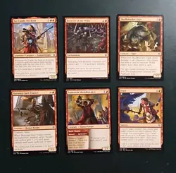 MTG Red Lot x6 Throne of Eldraine MTG Magic the Gathering All Different - Image 1