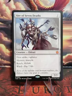 MTG Sire Of Seven Deaths 0001 Foundations Regular Finish - Image 1