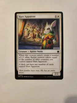 MTG Hare Apparent, 0015 Regular NM Foundations - Image 1