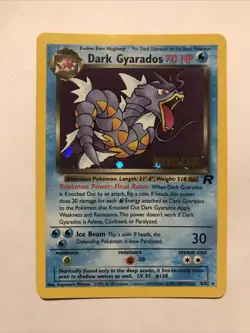 Dark Gyarados 8/82 Holo Team Rocket Prerelease Promo Pokemon Card - NM - Image 1
