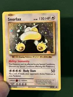 Pokemon TCG Snorlax XY179 Holo DOUBLE SWIRL! 🌀🌀XY Promo LP-P - Image 4