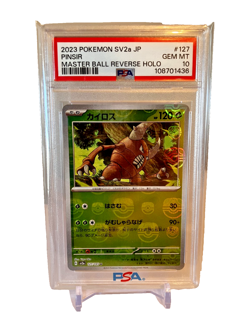 PSA 10 PINSIR 127/165 MASTER BALL Reverse Holo Pokemon 151 GEM MINT #127 - Image 1