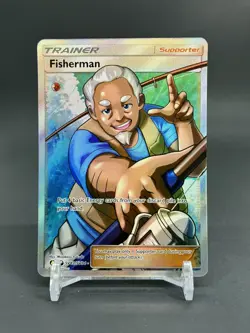 Pokemon Hidden Fates Shiny Vault Fisherman SV83/SV94 Shiny Holo Rare NM - Image 1