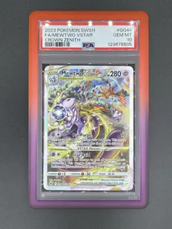 Pokemon Mewtwo VSTAR GG44/GG70 Crown Zenith Galarian Gallery Holo PSA 10 - Image 1