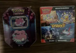 Pokemon TCG Surging Sparks Booster Bundle & Blissey Tin - Factory Sealed - Image 1