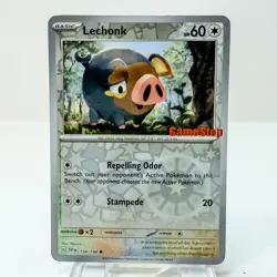 Lechonk 154/198 Gamestop Stamped Promo Scarlet And Violet Base Pokemon TCG - Image 1