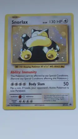 POKEMON TCG SNORLAX XY179 HOLO BLACK STAR PROMO EXCELLENT - Image 1