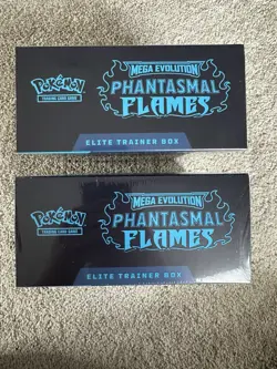 Pokemon Phantasmal Flames (ME02) Elite Trainer Box ETB Factory Sealed Lot Of 2 - Image 3
