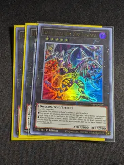 Yugioh - 3x Dark Requiem Xyz Dragon GFTP-EN099 1st Ultra Rare NM - Image 1