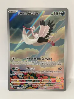 Bombirdier Illustration Rare Pokemon TCG Scarlet & Violet 219/198 - Image 1