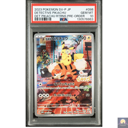 PSA 10 Detective Pikachu Promo 098/SV-P Japanese Pokemon Card 2023 - Image 1
