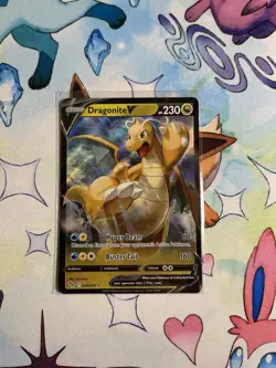 Pokemon TCG Dragonite v Holo Ultra Rare Card Pokemon Go 049/078 Mint/Near Mint - Image 1