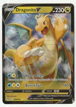 Pokemon TCG Dragonite V Pokemon Go 049/078 Holo Ultra Rare NM - Image 1