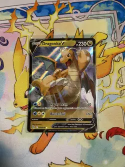 Pokemon TCG Dragonite v Pokemon Go 049/078 Holo Ultra Rare NM - Image 1