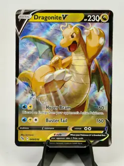 Dragonite V 049/078 Holo Ultra Rare Pokemon GO LP - Image 1