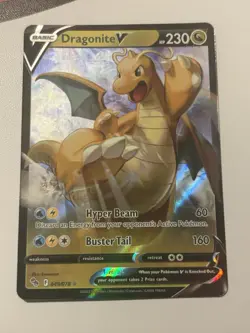 Pokemon TCG Dragonite v Holo Ultra Rare Card Pokemon Go 049/078 Mint/Near Mint - Image 1
