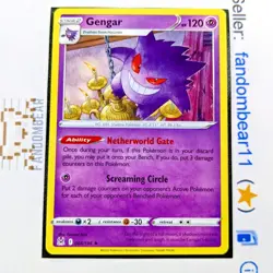 Gengar RARE Non-Holo PROMO card 066/196 Sword & Shield Lost Origin 2022 Pokemon - Image 1
