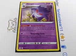 Gengar RARE Non-Holo PROMO card 066/196 Sword & Shield Lost Origin 2022 Pokemon - Image 2