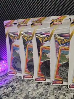 5x Lost Origin Checklane Blisters New Factory Sealed Sword Shield 2022 Pokemon - Image 3