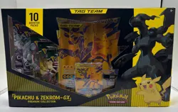 Nintendo Pokemon TCG Pikachu and Zekrom-GX Tag Team Premium Collection 820650809910 - Image 1