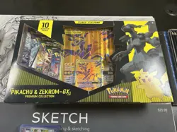 Nintendo Pokemon TCG Pikachu and Zekrom-GX Tag Team Premium Collection 820650809910 - Image 1