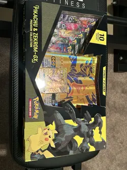 Pokemon TCG Pikachu and Zekrom-GX Tag Team Premium Collection SMALL TEAR SEE PIC 820650809910 - Image 2