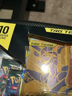 Pokemon TCG Pikachu and Zekrom-GX Tag Team Premium Collection SMALL TEAR SEE PIC 820650809910 - Image 3