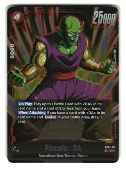 Piccolo: DA FB07-017 SR Fusion World Dragon Ball Super Card - Image 1