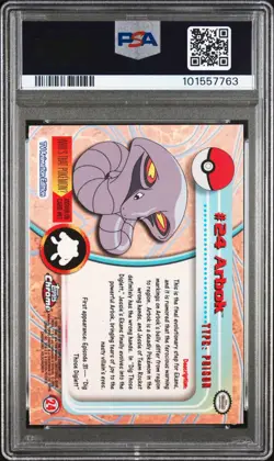 PSA 9 ARBOK # 24 2000 TOPPS CHROME POKEMON T.V. GRADED CARD TCG RARE LOW POP - Image 2